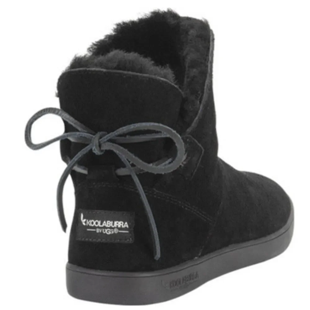Koolaburra by UGG Women's Boot 100% Leather Autralian Sheep Fur Brown Size 6